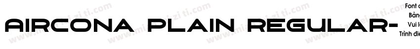 Aircona Plain Regular字体转换
